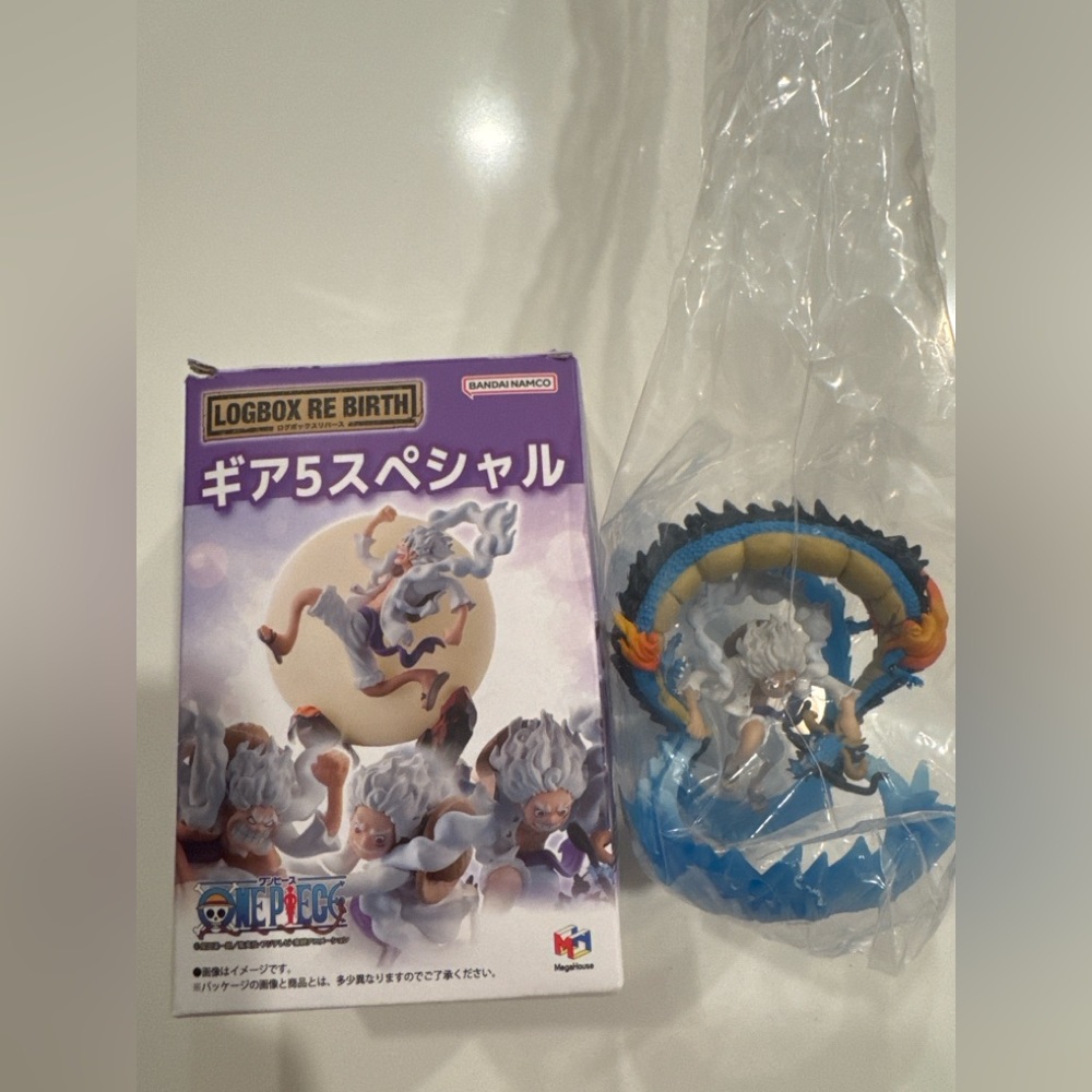One Piece Luffy Gear 5 Logbox Re Birth Special Bandai MegaHouse Figure OPEN BOX